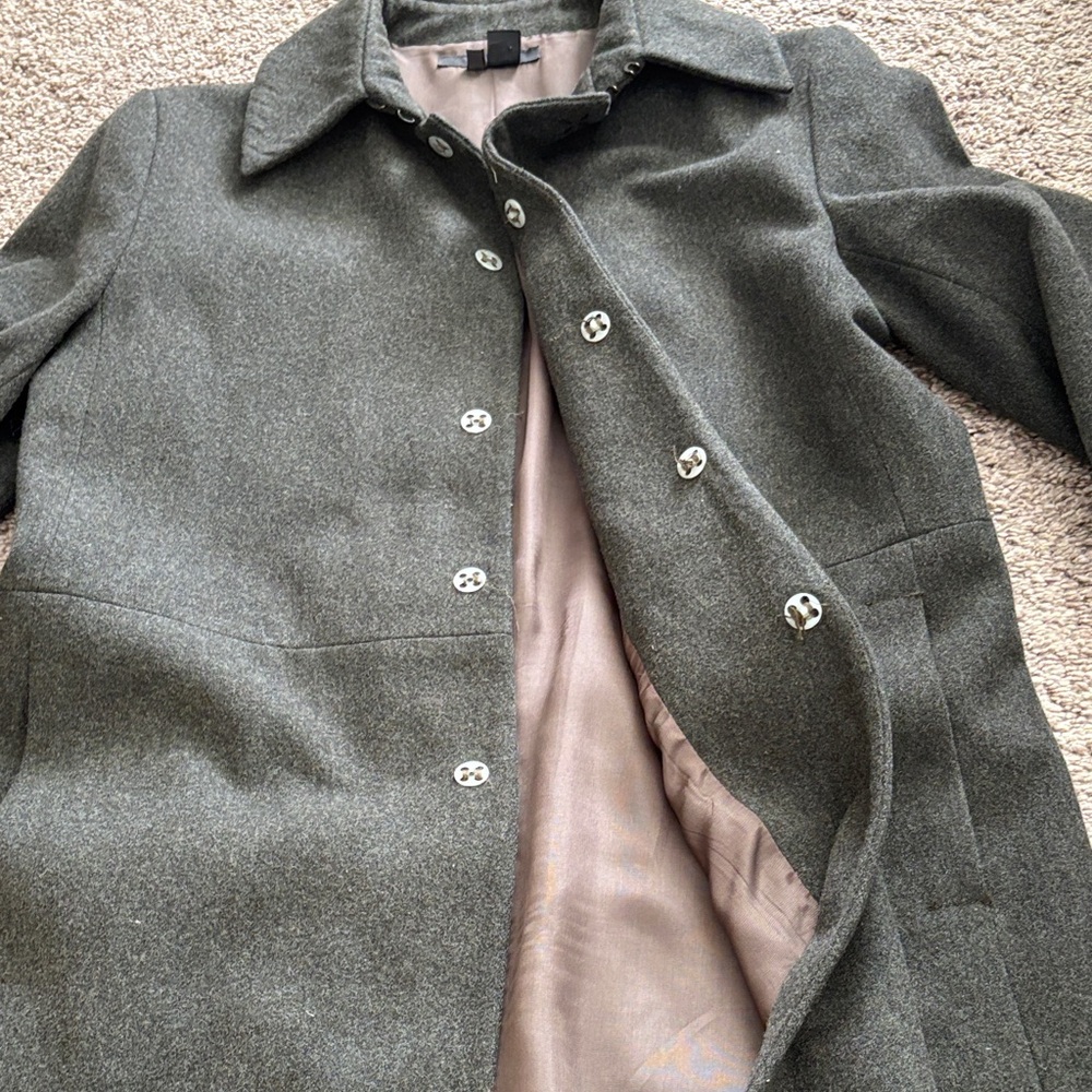 Zara Basic Charcoal Coat - image 8